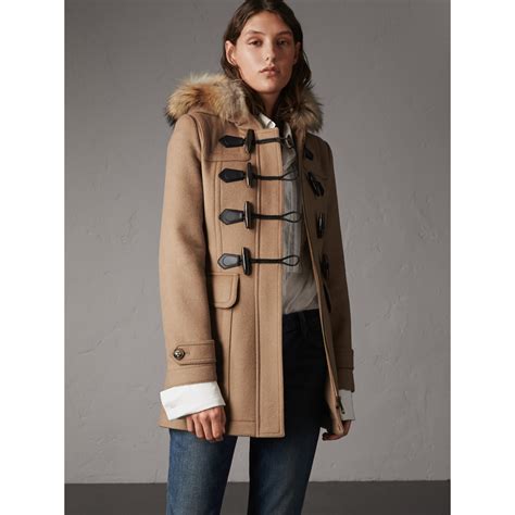 burberry oversize wool duffle coat|burberry duffle coat for women.